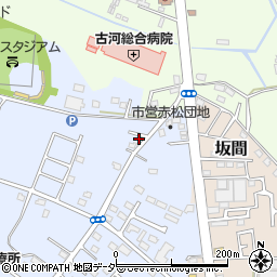 茨城県古河市新久田235-9周辺の地図