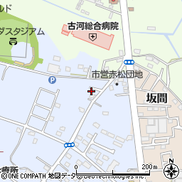 茨城県古河市新久田235-18周辺の地図