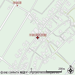 米納津区民館周辺の地図