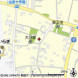茨城県古河市東山田679周辺の地図
