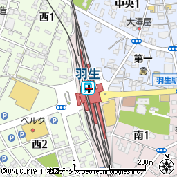 羽生駅周辺の地図