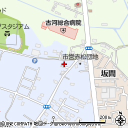 茨城県古河市新久田235-17周辺の地図