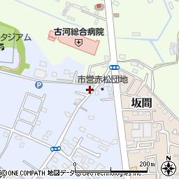 茨城県古河市新久田235-7周辺の地図