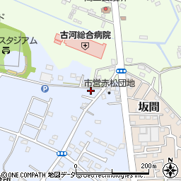 茨城県古河市新久田235-8周辺の地図