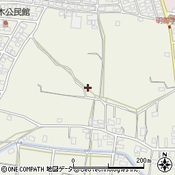長野県松本市内田下北周辺の地図