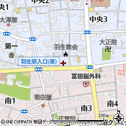 東和銀行羽生支店周辺の地図