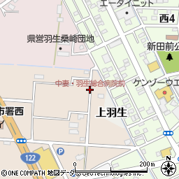 中妻・羽生総合病院前周辺の地図