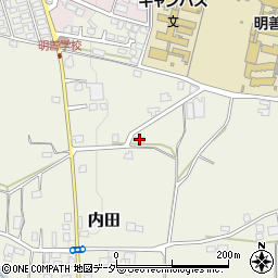長野県松本市内田609周辺の地図