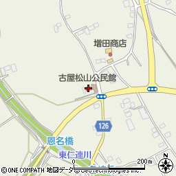 古屋松山公民館周辺の地図