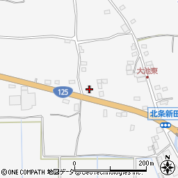 茨城県つくば市北条1691周辺の地図