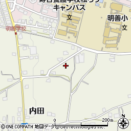 長野県松本市内田610周辺の地図