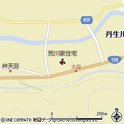 高山市役所丹生川支所　荒川家住宅周辺の地図