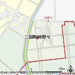福井県坂井市三国町沖野々周辺の地図
