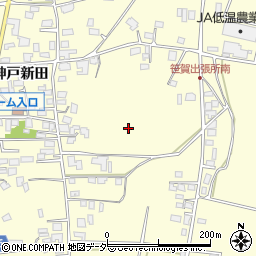 長野県松本市笹賀神戸新田周辺の地図