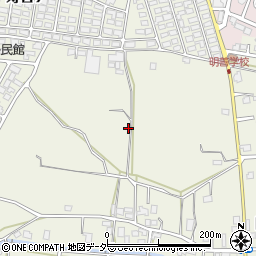 長野県松本市内田105周辺の地図