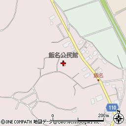 飯名公民館周辺の地図