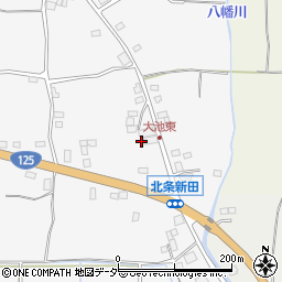 茨城県つくば市北条1632周辺の地図