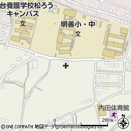 長野県松本市内田717周辺の地図