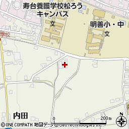 長野県松本市内田612周辺の地図