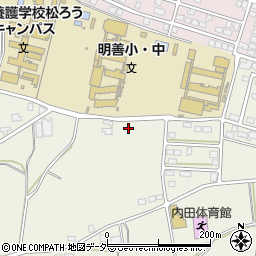 長野県松本市内田720周辺の地図