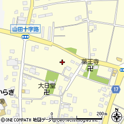 茨城県古河市東山田661周辺の地図