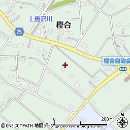 埼玉県深谷市樫合周辺の地図