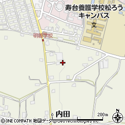 長野県松本市内田590周辺の地図