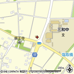 茨城県古河市東山田455周辺の地図
