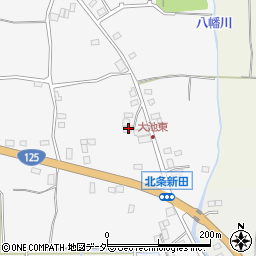 茨城県つくば市北条1676周辺の地図