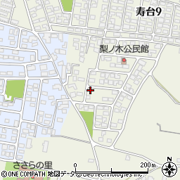 長野県松本市内田66-7周辺の地図