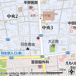 埼玉りそな銀行羽生支店周辺の地図