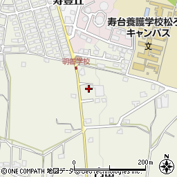 長野県松本市内田587周辺の地図