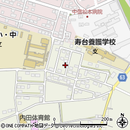 長野県松本市内田740周辺の地図