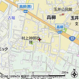 埼玉県熊谷市高柳周辺の地図