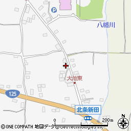 茨城県つくば市北条1637周辺の地図