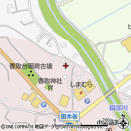 茨城県小美玉市田木谷223周辺の地図