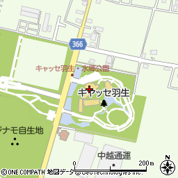 羽生市農林公園事務所周辺の地図