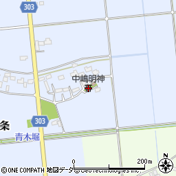 中嶋明神周辺の地図