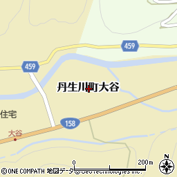 岐阜県高山市丹生川町大谷周辺の地図