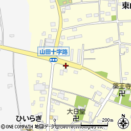 茨城県古河市東山田672周辺の地図