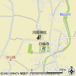 秋山集会所周辺の地図