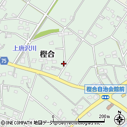 埼玉県深谷市樫合4周辺の地図