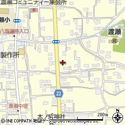 渡瀬郵便局周辺の地図