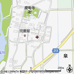 茨城県つくば市泉2342周辺の地図
