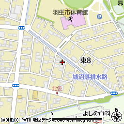 戸井乳業株式会社　明治羽生宅配センター周辺の地図