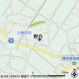 埼玉県深谷市樫合21周辺の地図