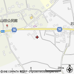 茨城県古河市山田832-3周辺の地図