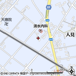 埼玉県深谷市人見448周辺の地図