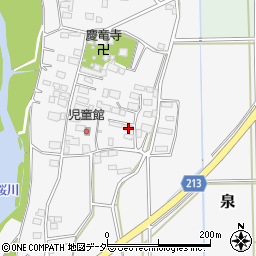 茨城県つくば市泉2365周辺の地図