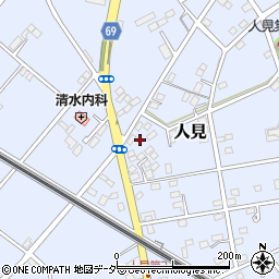 埼玉県深谷市人見432周辺の地図